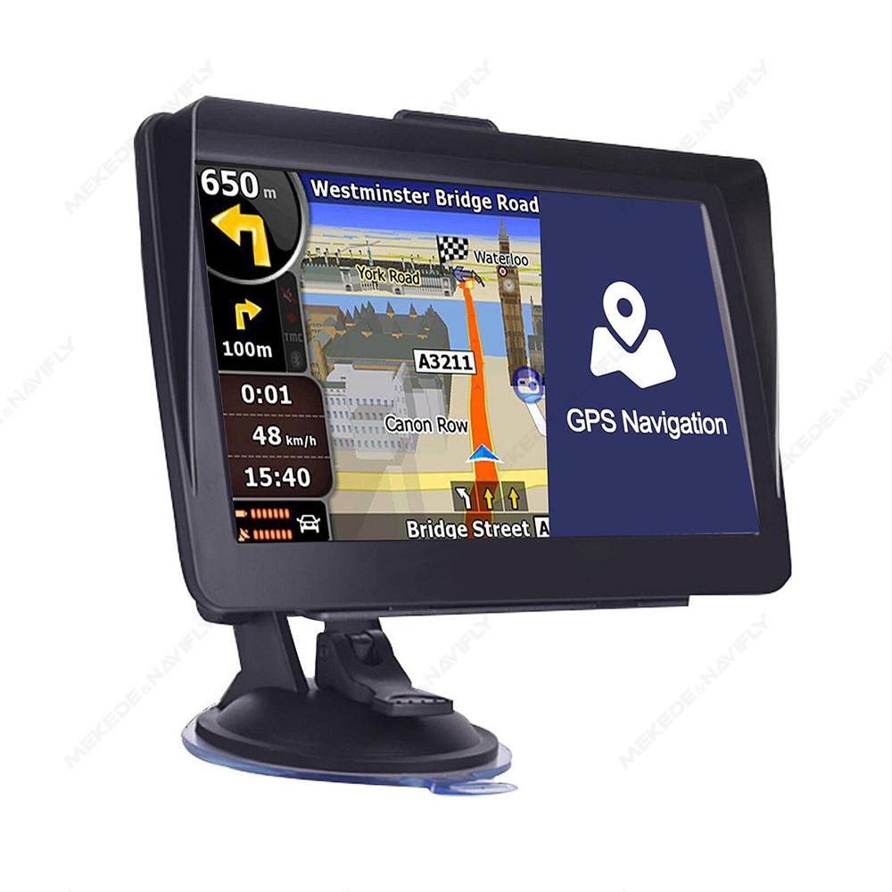 Автомобильный GPS-навигатор 7-дюймовый сенсорный экран GPS-навигатор Грузовик Козырек от солнца Sat Nav 256 МБ Карта Европы GPS-навигаторы Поддержка FM