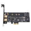 PCI-E To USB 3.0 Expansion Card Type C PCI Express Adapter M.2 SSD 5Gbps for Win Series 32 Bit 64