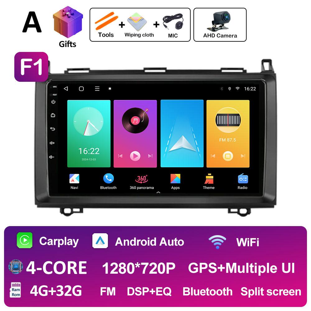 Навигация GPS беспроводной Carplay для Mercedes Benz W169 W245 B200 W906 Sprinter W639 Vito Autoradio Bluetooth 2.5D сенсорный экран