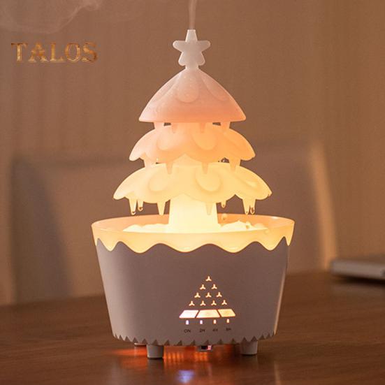 Увлажнитель воздуха в виде рождественской елки, мелкодисперсный диффузор, 7-цветная градиентная подсветка, беспроводное дистанционное управление, малошумный увлажнитель воздуха в виде рождественской елки, настольный декор