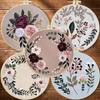 1pc Floral Embroidery DIY Fabric Craft Kit with Tools