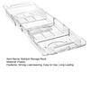 Expandable Bathtub Tray Caddy Strong Load-bearing Non-Slip Foldable Design Transparent Bath Accessories