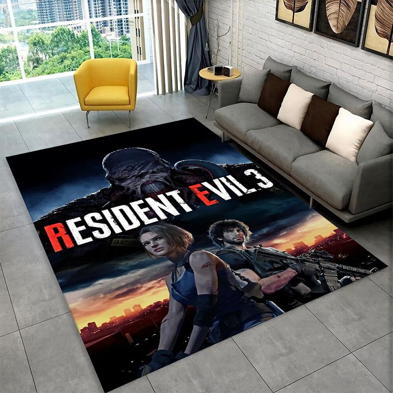 3D R-Resident Evil Леон Игровой Мультяшный Ковер Коврик для Спальни Гостиной Дивана Игровой Комнаты Прихожей Домашний Декор, Детский Ковер Нескользящий