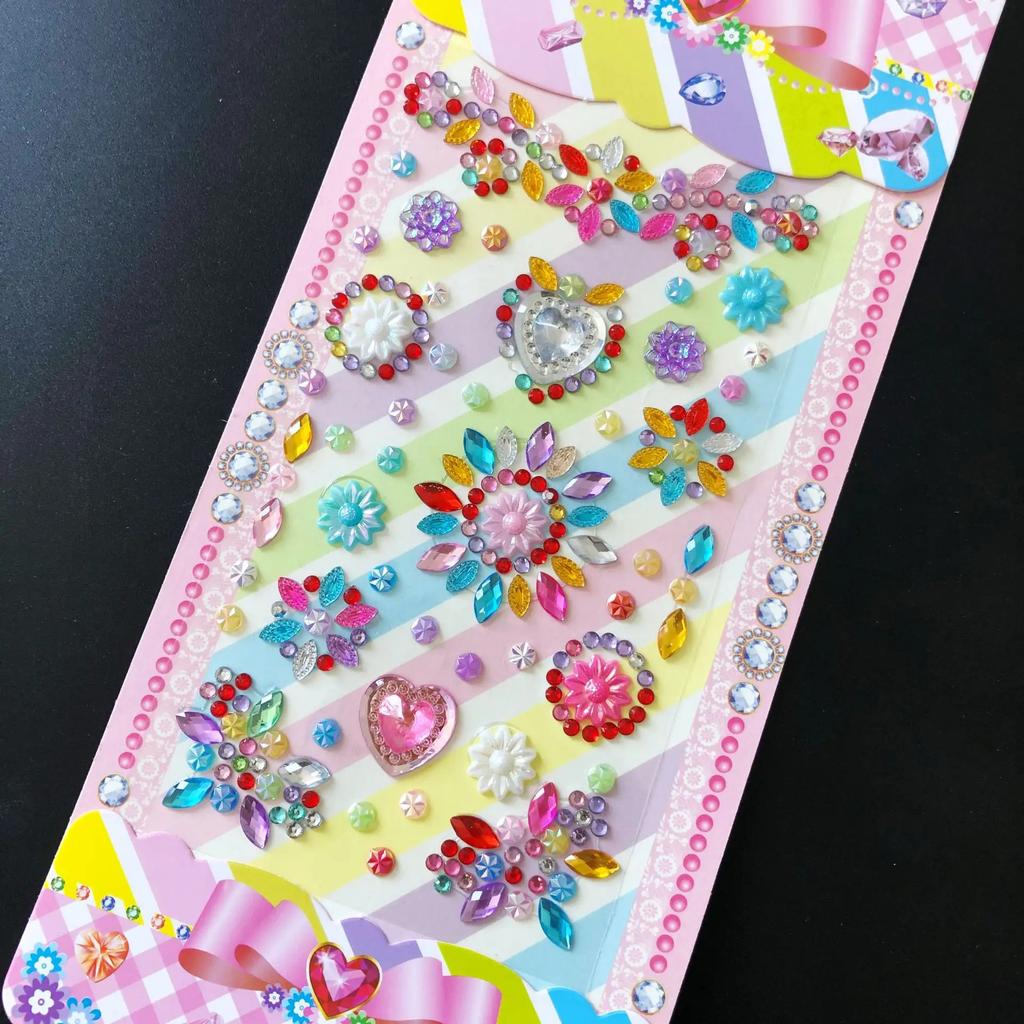 Самоклеящаяся 3D наклейка со стразами в виде бриллиантов, акриловые кристаллы, креативные DIY поделки, драгоценные камни для украшения чехла телефона, ноутбука