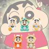 Crayon Shin Chan Pvc Figures Toy Models Action Figurines Display 5pcs Statues