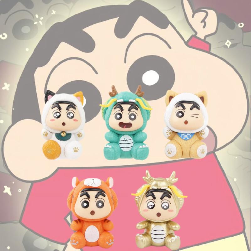 Crayon Shin Chan Pvc Figures Toy Models Action Figurines Display 5pcs Statues