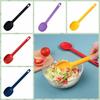 Ложка для супа с длинной ручкой, термостойкая, силиконовая ложка для помешивания хлопьев