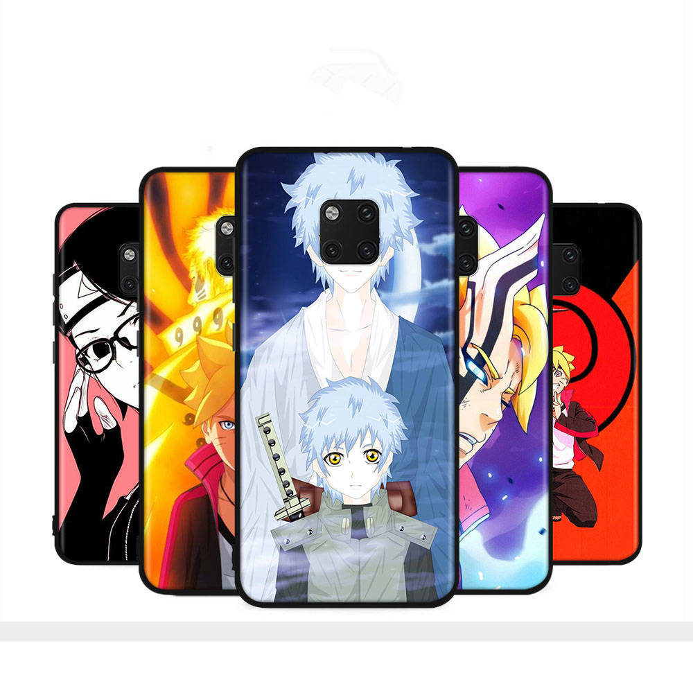 Чехол WD4 Boruto Naruto Black Soft для Samsung Note 20 Lite S24 Ultra S23 A03 A05 A06 A11 A71 A15 A16 A13 A24 A25 A33 A52 A53 A50 M55 M35 Plus