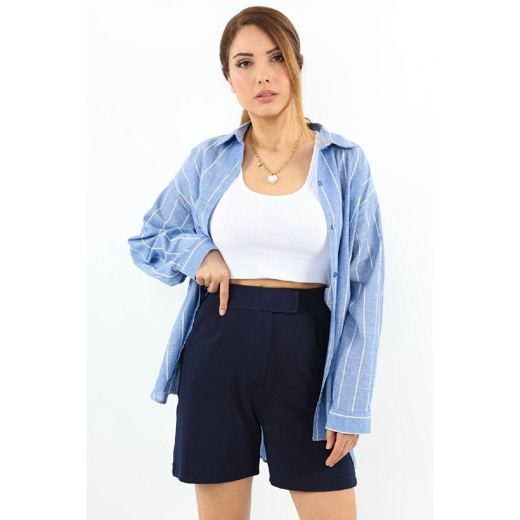 Черные женские шорты из лайкры и липучки Line Line