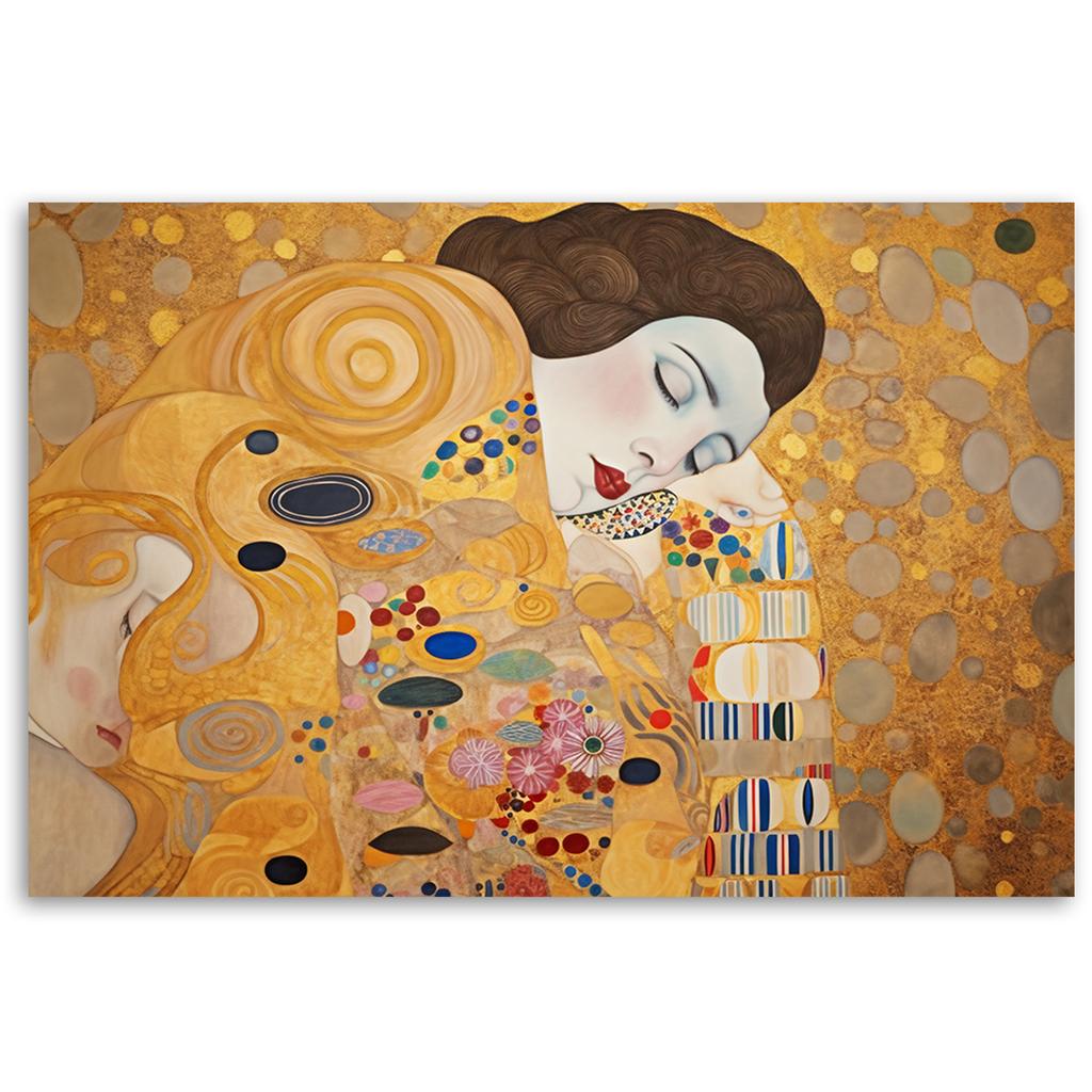 Canvas Print, Woman Portrait Abstract - G. Klimt