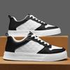 2024 Leisure Spring and Autumn Men's Low Top Breathable Sports Shoes Trendy White Lace-Up Design Versatile and Comfortable