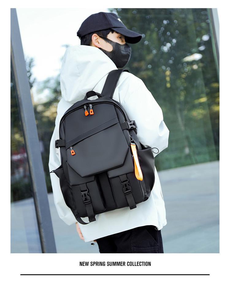 Универсальный нейлоновый рюкзак большой вместимости для учеников младших классов средней школы — унисекс, повседневный и совместимый с компьютером