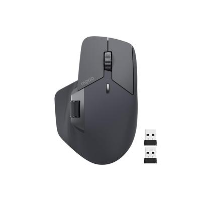 Официально лицензированный Rapoo MT760L USB Bluetooth Перезаряжаемый Гибридный Бесшумный Япония Беспроводной, Подключение, Мышь, Оптический, 4000dpi, Мульти-Сопряжение
