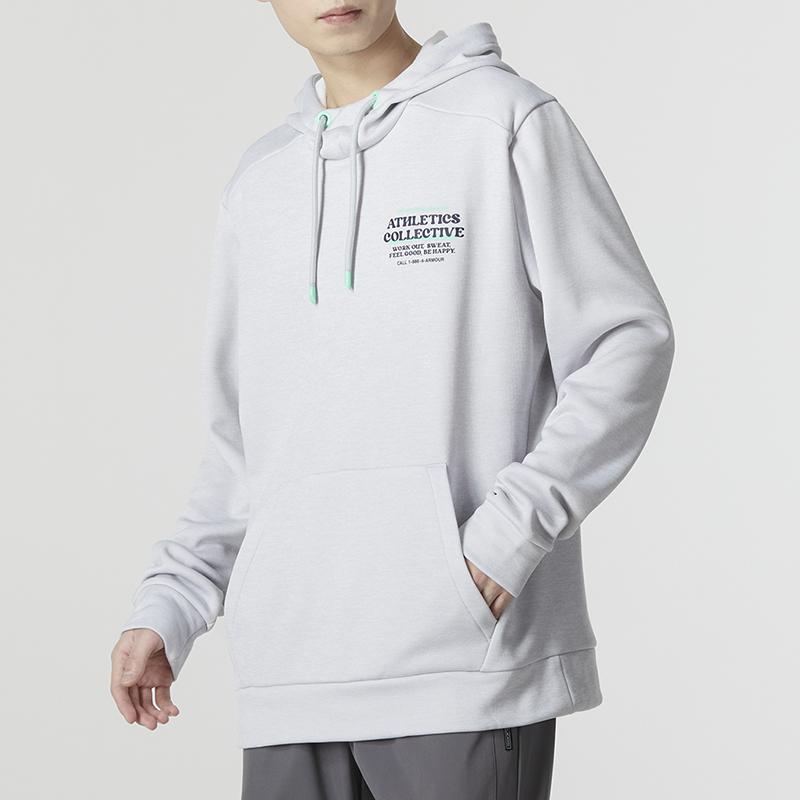 Under Armour Fleece Fotc Hoodie With Letter Print Men Hoodie Grey 1374431-014