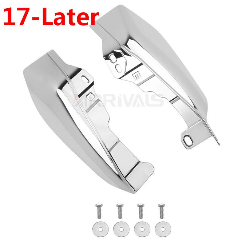 Мотоцикл Хром Черный Средний Тепловой Экран Рамы Дефлектор Воздуха Отделка Для Harley Touring Street Electra Glide Road King 2001-Позже