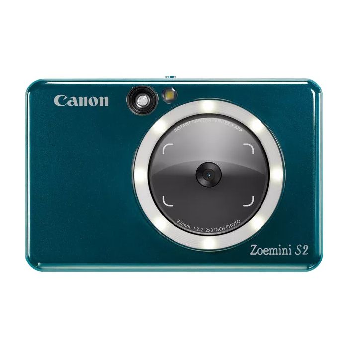 Imprimante instantanée - canon - zoemini s2 - turquoise - 8 mégapixels - bluetooth 5.0