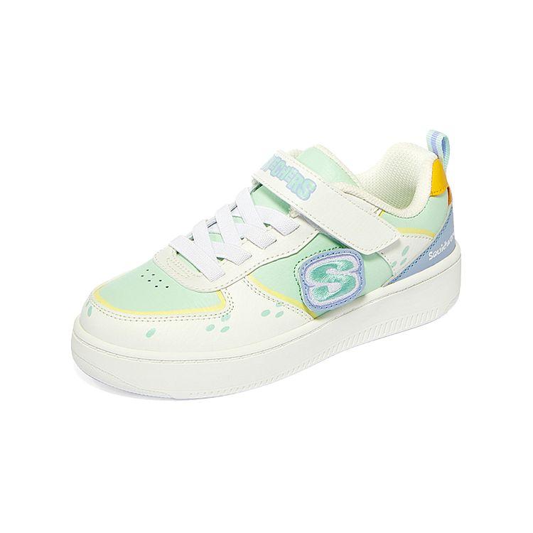 Skechers Губка Боб X  Удобные Универсальные Низкие Детские Скейт-Кеды Детские скейт-кеды Зеленый 317012L-WMNT