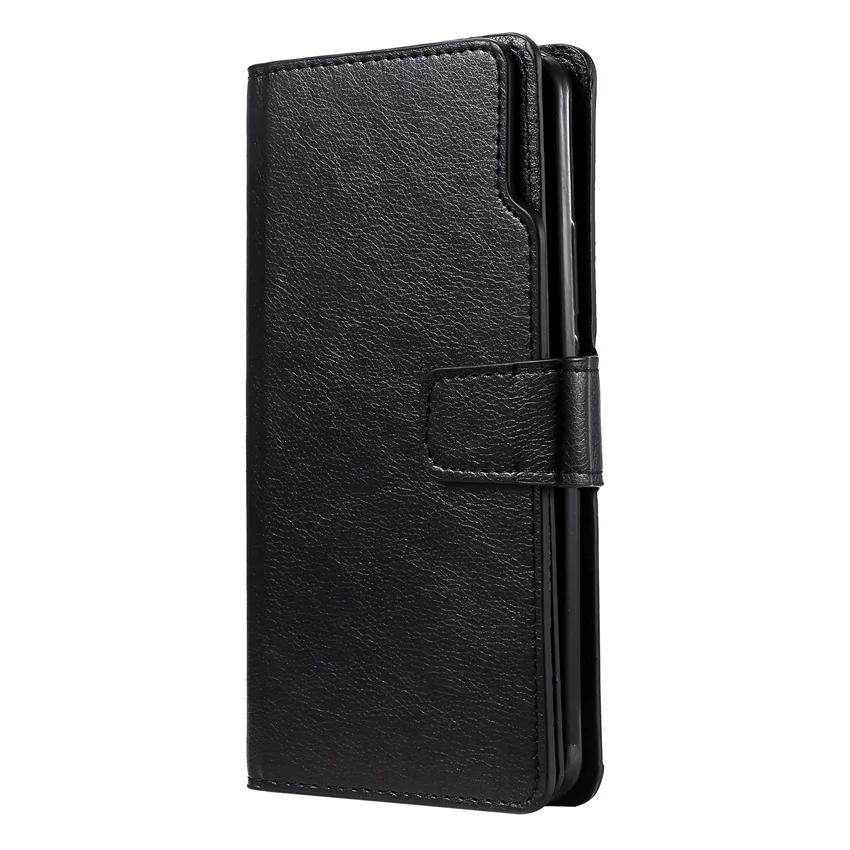 Кожаный чехол для Samsung Galaxy S24 S25 S26 Ultra S23 FE S22 S20 S21 S10 Plus Note 10 20 9 5G Flip Слот для карт Кошелек Чехол для телефона