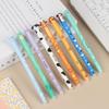 8Pcs 0.5mm Colorful Ink Ballpoint Pens Cartoon Animal Erasable Gel Pens Smooth Writing For Office School Stationery Supplies