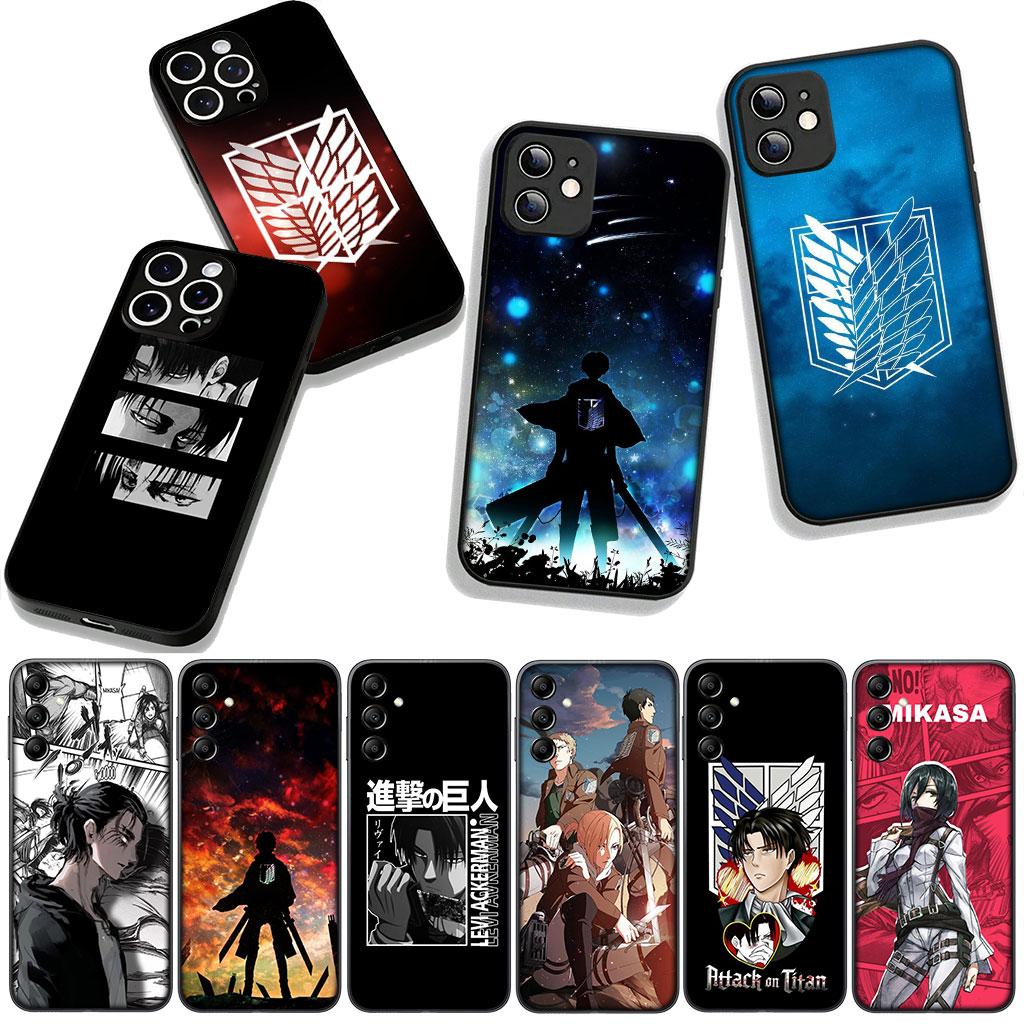 Attack Jaeger on titan Eren Anime Levi Case for Motorola Moto G04 G13 G14 G22 G23 G32 G34 G35 G64 G82 G84 G53 G72 E14 E15 E13