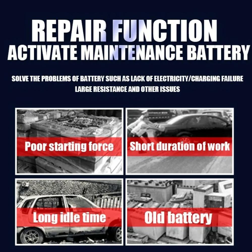 Интеллектуальное 7-ступенчатое зарядное устройство для аккумуляторов 12В/24В 12А/10А - Технология импульсного восстановления для обслуживания свинцово-кислотных аккумуляторов AGM GEL WET