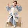 Теплый зимний фланелевый комплект с капюшоном для детей - Уютная домашняя одежда для детей среднего и старшего возраста