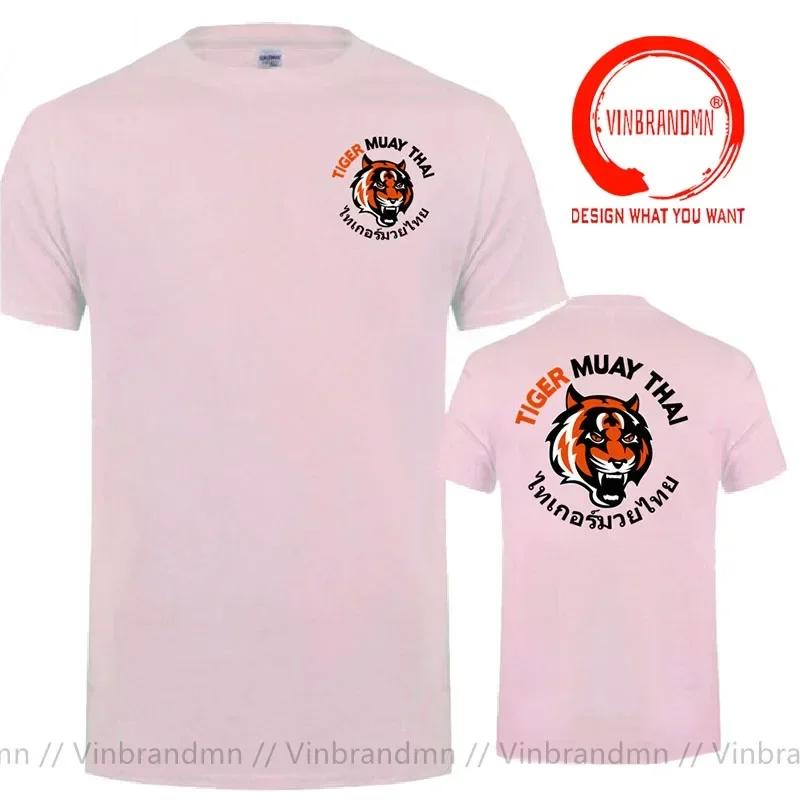 Newest Tiger Muay Thai Kick Boxing Tshirt Summer Thailand Kung Fu Oneck Unisex T Shirt Unisex Tees Tops Harajuku Streetwear Clothing