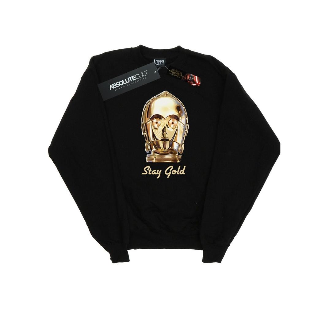 Star Wars Mens The Rise Of Skywalker C-3PO Stay Gold Sweatshirt
