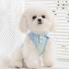 Spring and Summer Thin Breathable Dog Clothes Jacquard Plaid Lapel Traction Vest Small Dog Cat Pet Clothes