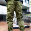 2024 Весенняя мужская мода High Street Брюки-карго Мужской тренд Светоотражающие спортивные брюки с несколькими карманами Мужские повседневные свободные комбинезоны большого размера