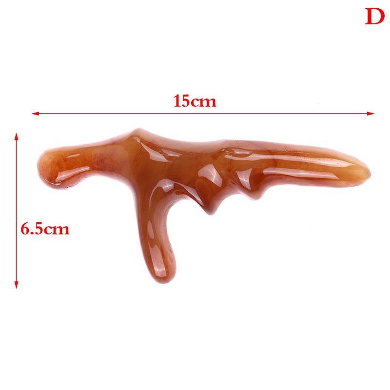 Инструменты Гуаша из натурального бычьего рога, соскобная точка для массажа всего тела, гребень с широкими зубцами