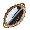 1PC Vanity Tray Bathroom Oval Golden Mirror Tray Home Decor Washstand Tray Small Jewelry Photography Decoration European Retro