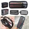 Mesh Makeup Bags Black Cosmetic Organizer High Quality Travel Storage Pouch