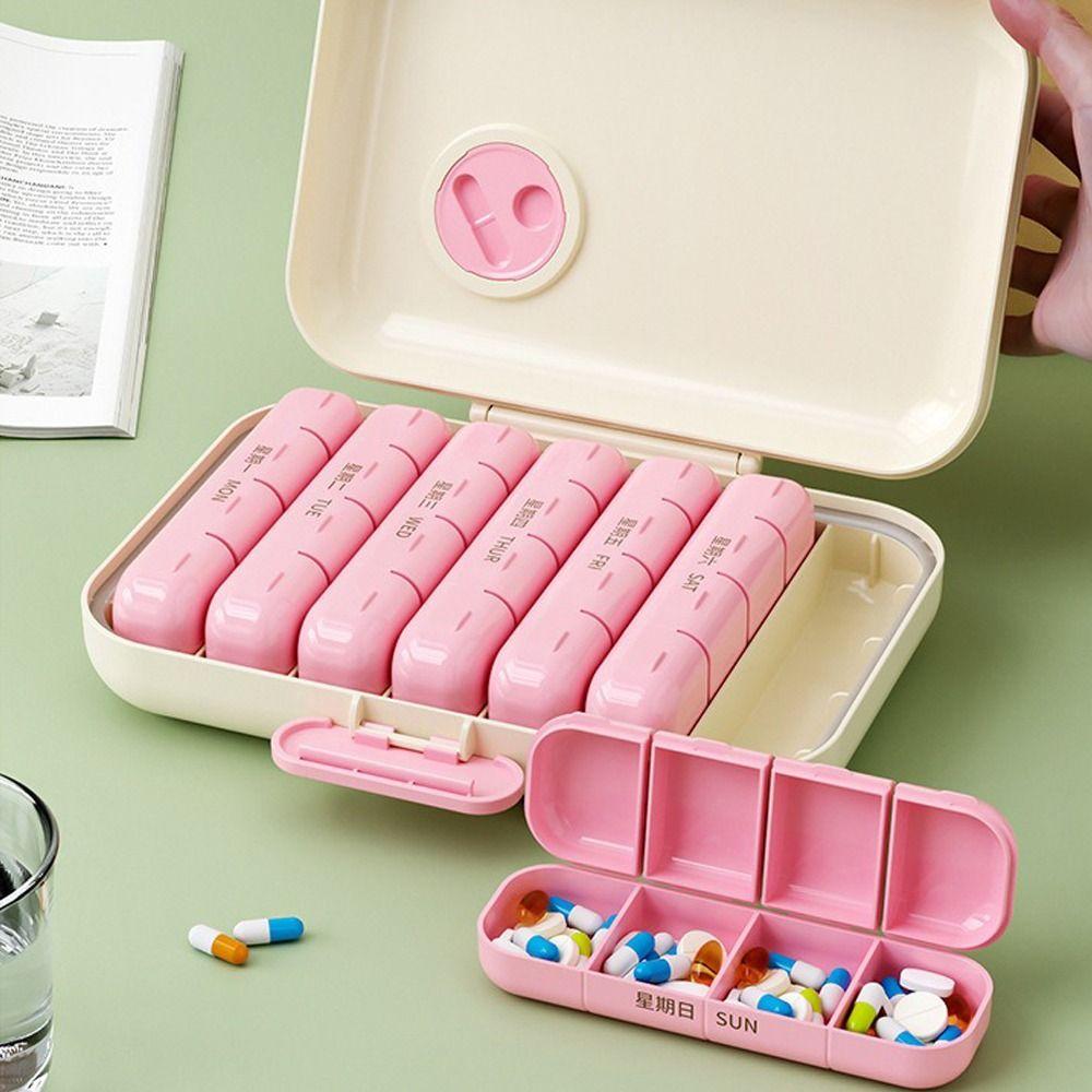 Пластиковая таблетка еженедельный органайзер для лекарств держатель модный органайзер для таблеток чехол для путешествий на открытом воздухе
