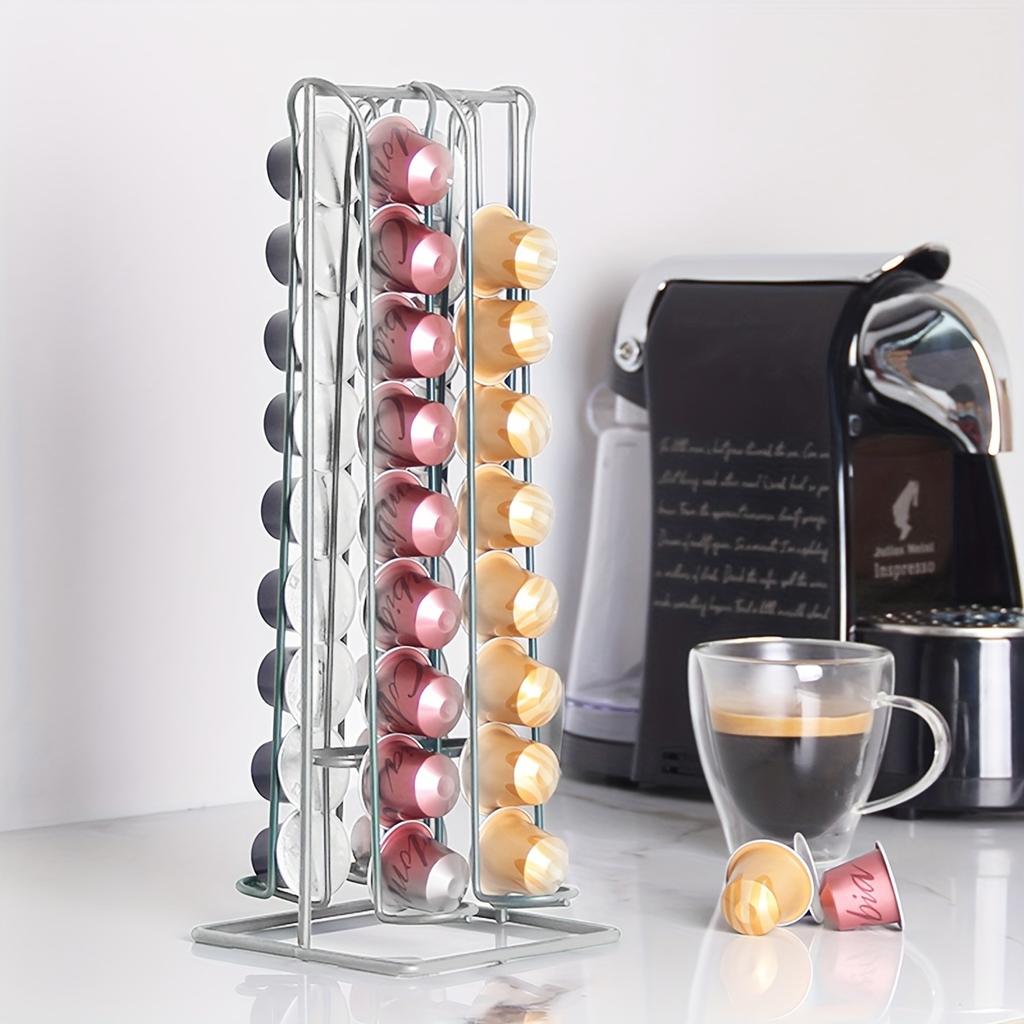 Металлический держатель для кофейных капсул, хромированная подставка, стойка для хранения капсул для кофе