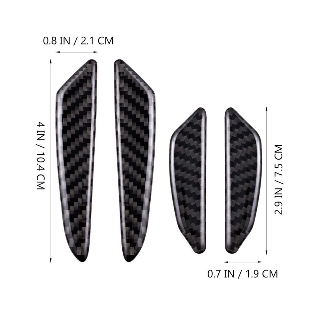 LIFCOME Дверной щиток Защитная кромка двери автомобиля Защита от царапин Боковая дверная решетка Защитная решетка двери автомобиля Ударопрочный Водонепроницаемый Углеродное волокно