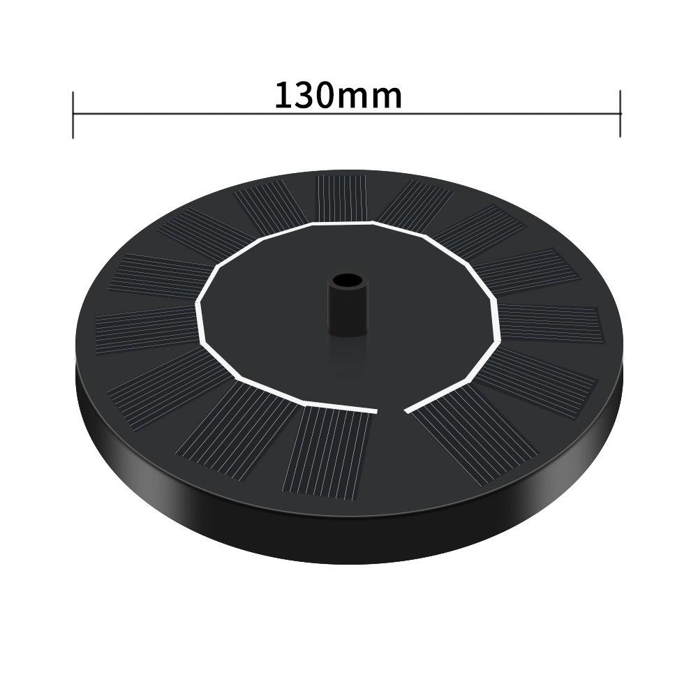 Плавающий фонтан на солнечной батарее для птичьих поилок, прудов, бассейнов и садов