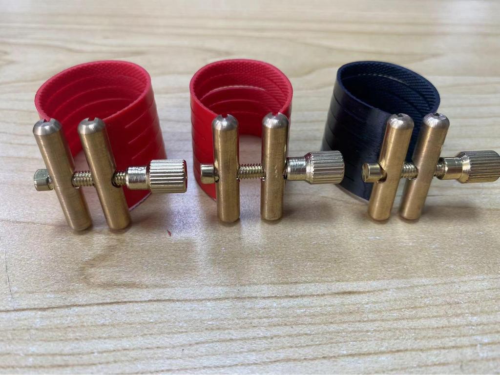 Black PVC Saxophone Mouthpiece Clamp Ring for Tenor and Alto Saxophones