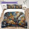 Guitar Music Pattern Bedding uilt Set uilt Cover Pillowcase Home Decoration Birthday Gift (1 * duvet cover + 2 * pillowcase  without core)10