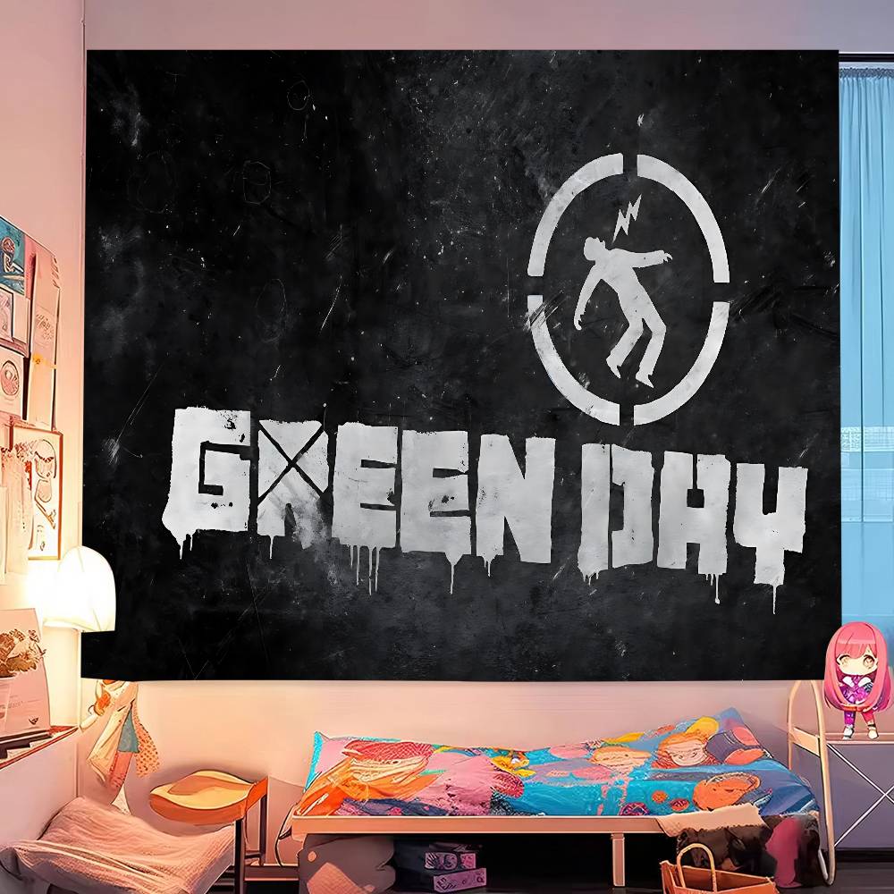 Green Day Музыка Рок-группа Диаграмма Гобелен Домашний Декор Хиппи Бохо Декор Гадание Настенное Украшение Домашний Декор
