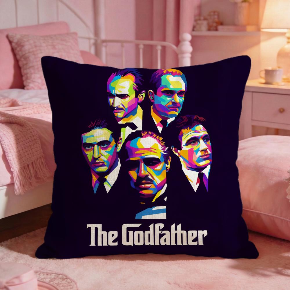 The GGodfather Movie Cushion Cover Premium Comfort Reversible Pillow Cove Two In One Design For Any Room Car Interior