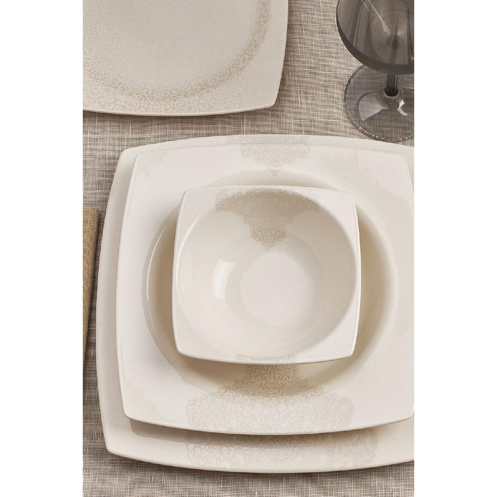 Flava 24 Piece Porcelain Dinner Set For 6 People