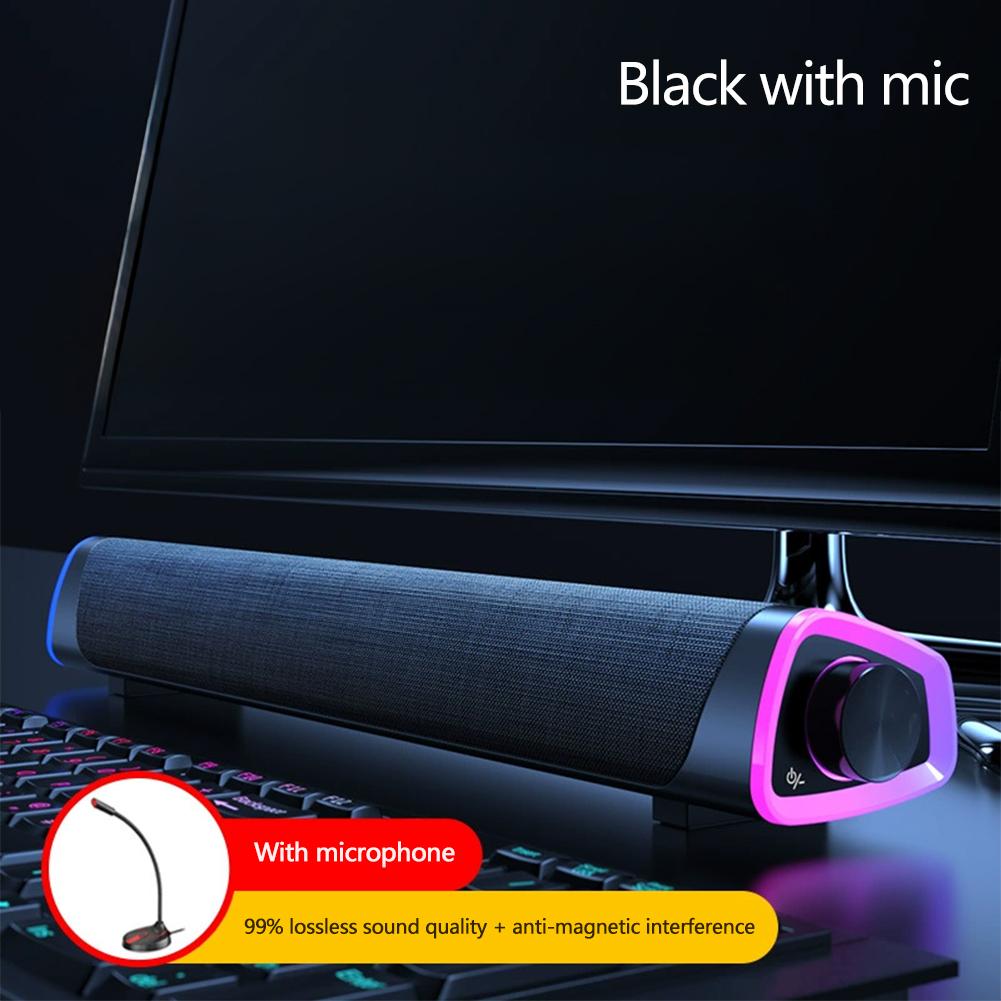 4D Bluetooth Динамик Саундбар Стерео Звук Сабвуфер Компьютерный Динамик Для Macbook Ноутбука Ноутбука ПК Музыкальный Плеер Проводная Акустическая Система