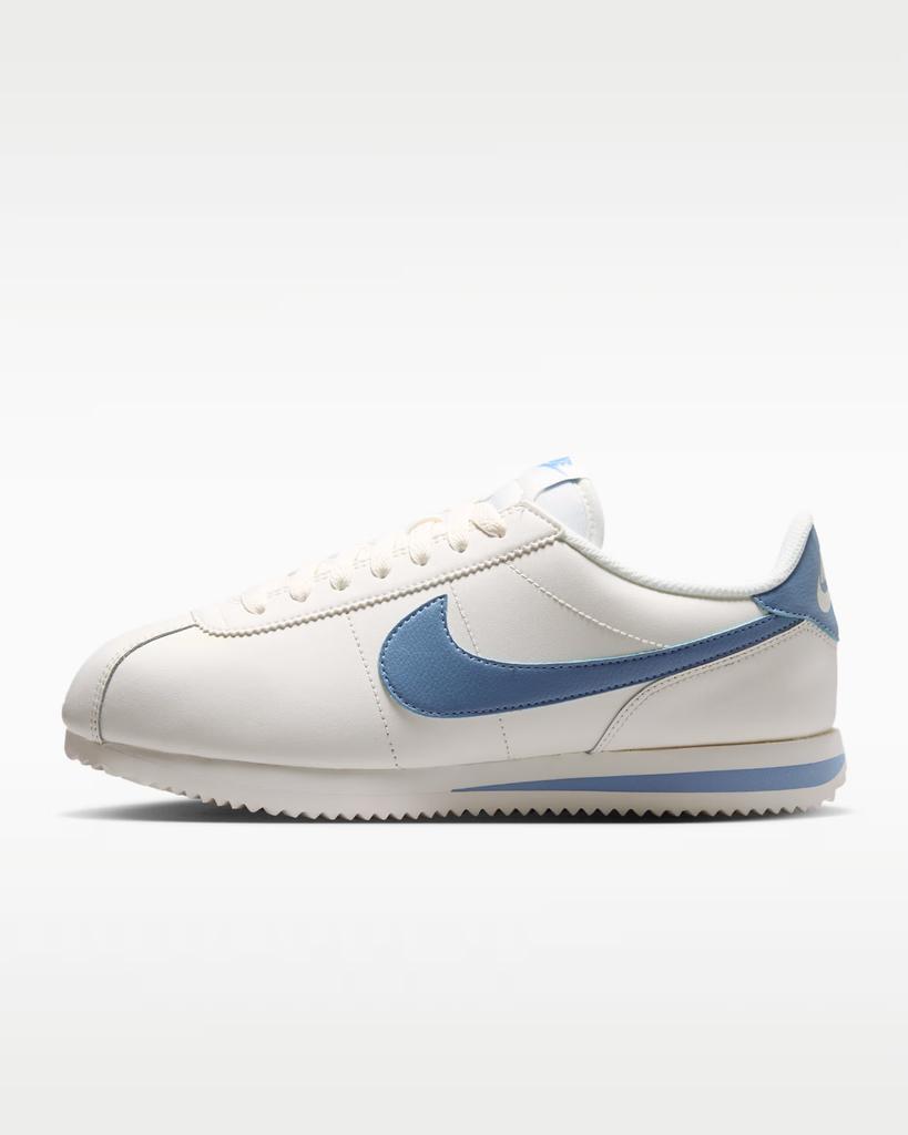 DN1791-119 Nike Cortez Кожаные "Sail/Work Blue" (Женский)