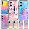 Personalised Name Wotercolour Rainbow Case For OPPO Reno 7 8 10 Pro 8T 2Z 4Z 5Z 6 Lite OPPO Find X6 Pro X2 X5 Lite X3 Neo Cover
