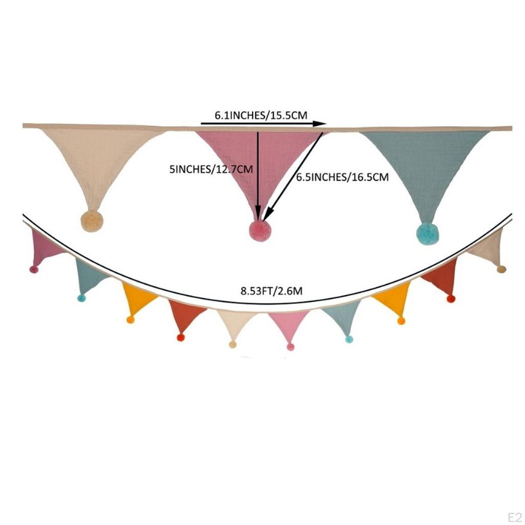 Ткань Баннер Вымпел Флаг Красочные Украшения Праздничные Принадлежности Фотобудка Реквизит Знаки