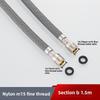 50см/60см/85см F1/2 M15*1 Нейлоновая оплетка Гибкий водяной шланг Для кухонного выдвижного смесителя Шланг Вращающаяся трубка Черный Серый Сантехника