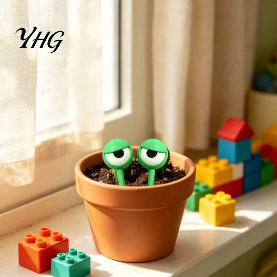 Funny Garden Decor for Succulents 3D Printed Eye Plant Stakes, Cartoon Stake, Whimsical Indoor Fun Art Potted Flowers Decor, Novelty Flower