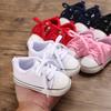 Детская обувь, парусиновые кроссовки для мальчиков и девочек, мягкая противоскользящая подошва, первые ходунки для новорожденных, повседневная обувь для кроватки для малышей, От 0 до 18 месяцев