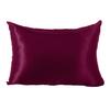 Faux Silk Pillowcase Glossy Cooling Pillow Cover Standard Size 20" X 26" Solid Color Smooth Pillow Cover for Hair And Skin